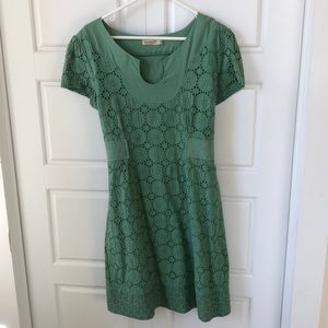 One World green cotton dress